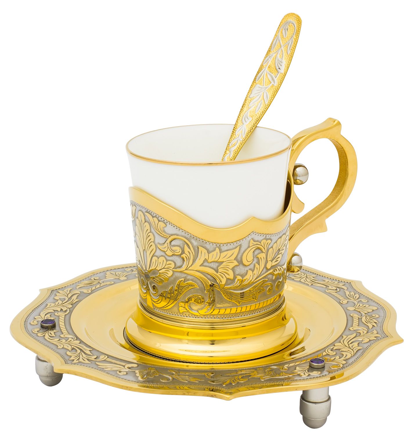 Набор кофейный "Цвет" (в пенале)