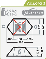 Палатка "Ладога 3"